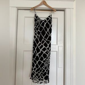Strappy Print Dress